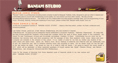 Desktop Screenshot of baniamaudiostudio.com